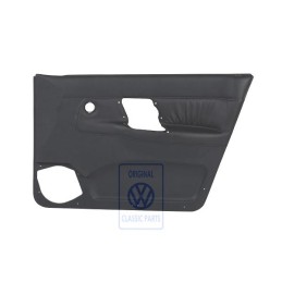 Genuine VW Door Panel Trim (Leather) Black - 6K4867012CPEGX