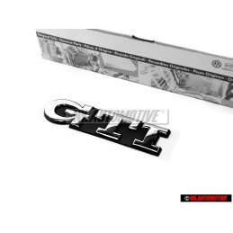 Genuine VW GTI Rear Trunk Boot Badge Emblem Chrome - 1H6853687AJZ10
