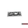 Genuine VW SDI Rear Boot Badge Emblem Chrome - 6K5853691C Z10