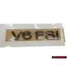 Genuine VW V6 FSI Rear Boot Trunk Badge Emblem Dark Chrome - 3C0853675AAL85