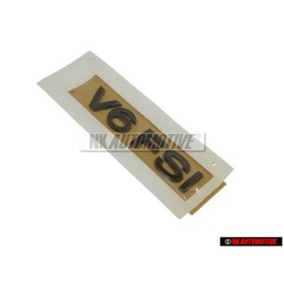 Genuine VW V6 FSI Rear Boot Trunk Badge Emblem Dark Chrome - 3C0853675AAL85