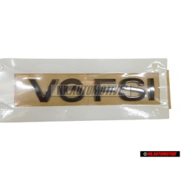 Genuine VW V6 FSI Rear Boot Trunk Badge Emblem Dark Chrome - 3C0853675AAL85