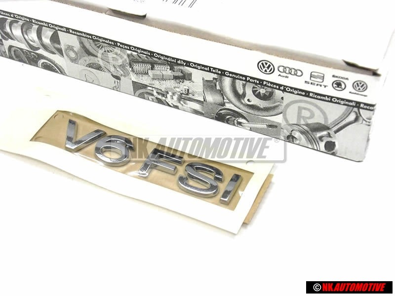 Genuine VW V6 FSI Rear Trunk Boot Badge Emblem - 3C0853675C 739