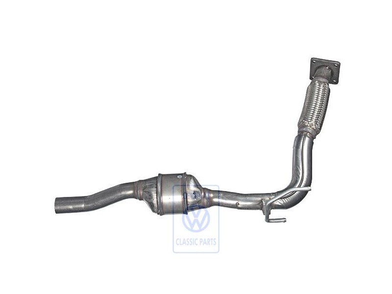 Genuine VW Exhaust Pipe With Catalyst - 6N0253058AX