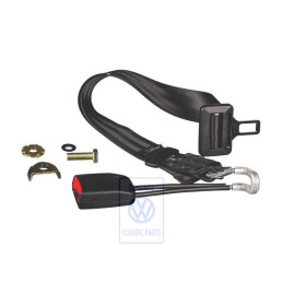 Genuine VW Lap Belt And Belt Lock Black - 6N0857487 HCP