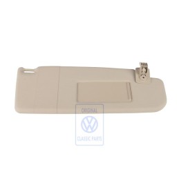 Genuine VW Sun Visor With Mirror And Cover Cream - 6N0857552F 2J6