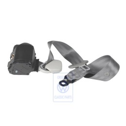 Genuine VW Three-Point Safety Belt Flannel Grey - 6N0857805A HCQ