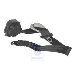 Genuine VW Three-Point Safety Belt Black - 6N0857806A HCP