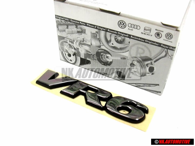 Genuine VW VR6 Rear Trunk Boot Badge Emblem - 7D0853675 Z10