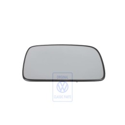 Genuine VW Mirror Glass (Convex) With Carrier Plate - 6N1857522