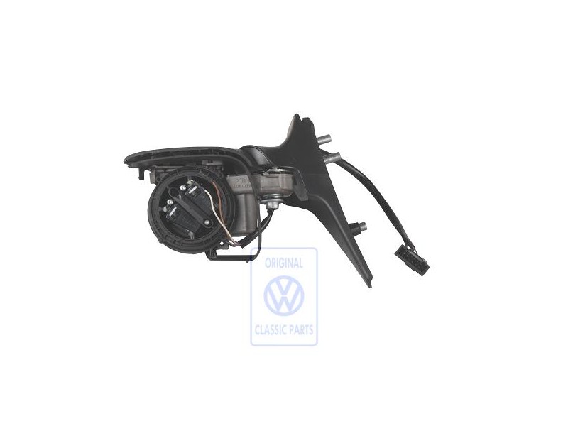 Genuine VW Exterior Mirror Housing Satin Black - 6N2857508J 01C