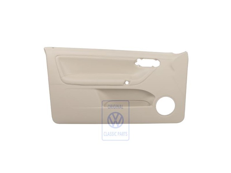 Genuine VW Door Panel Trim (Leather) Cream - 6N3867011DCFWK