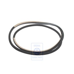 Genuine VW Door Seal Satin Black/Cream - 6N3867366F HGZ