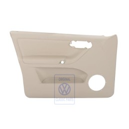 Genuine VW Door Panel Trim (Leather) Cream - 6N4867011DCFWK