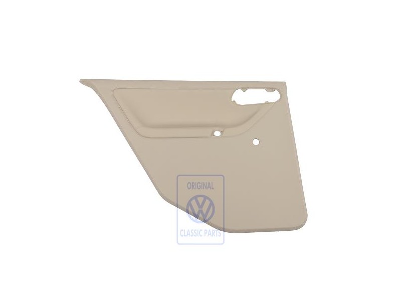 Genuine VW Door Panel Trim (Leather) Cream - 6N4867211AFFWK