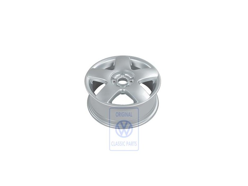 Genuine VW Aluminium Rim Bright Chrome - 6Q0601025L Z31