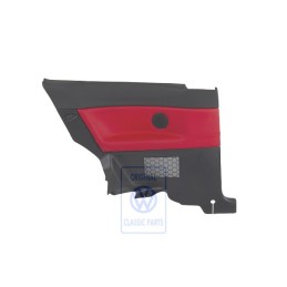 Genuine VW Side Panel Trim (Leather) Flash Red/Anthracite - 6Q3867043PNQMU
