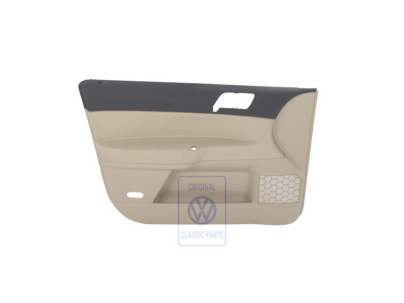 Genuine VW Door Trim (Leatherette) Anthracite/Cream - 6Q4867011HQQMS