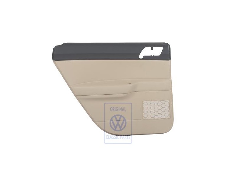 Genuine VW Door Trim (Leatherette) Anthracite/Cream - 6Q6867211GBQMS