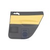 Genuine VW Door Panel Trim (Leather) Yellow/Anthracite - 6Q6867212FTQMV