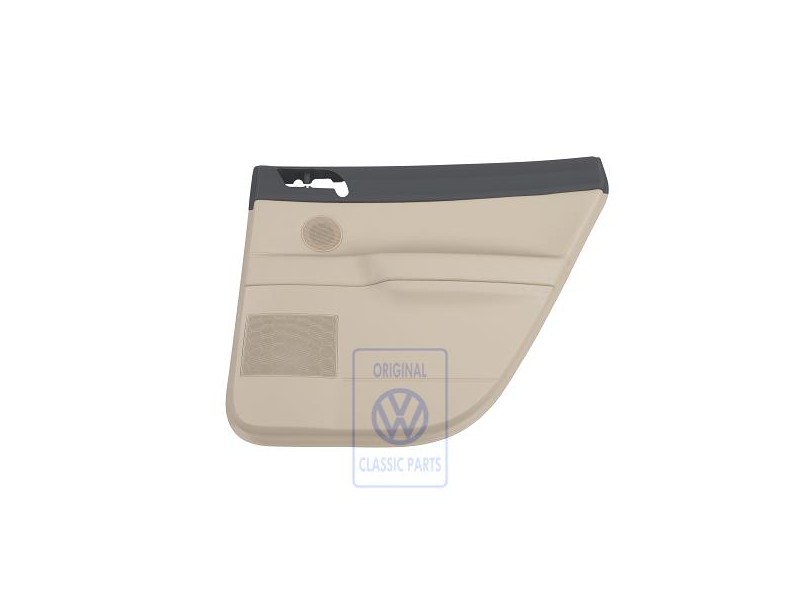 Genuine VW Door Trim (Leatherette) Anthracite/Cream - 6Q6867212GCQMS