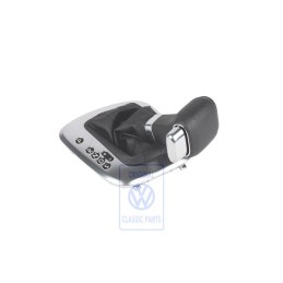 Genuine VW Gear Shift Cover Black/Aluminium - 6R1713203B TVH