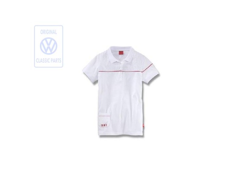 Genuine VW Polo Shirt (Ladies) White - 6R3084240D 54W