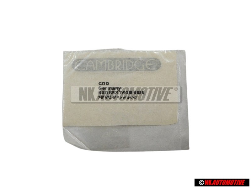 Genuine VW Inscription Silver/Chrome - 6X0853750B 8W8