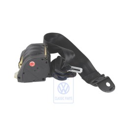 Genuine VW Three-Point Safety Belt Black - 6X0857805E 041