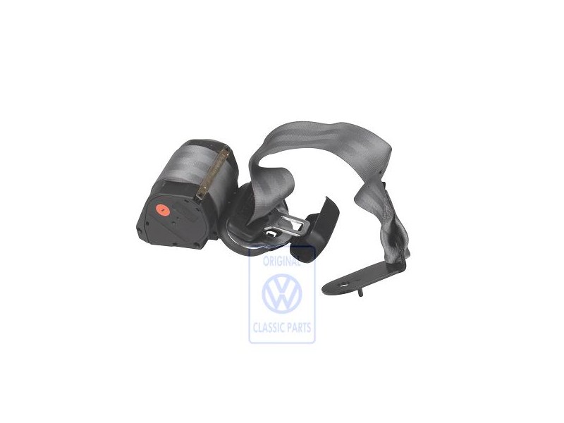 Genuine VW Three-Point Safety Belt Flannel Grey - 6X0857805H E66