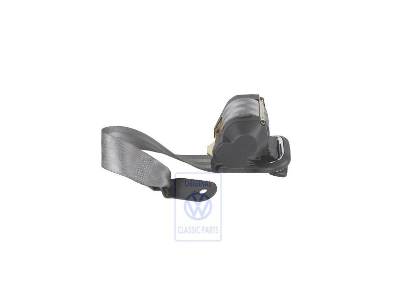 Genuine VW Three-Point Safety Belt Flannel Grey - 6X0857806H E66