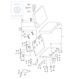 Genuine VW Backrest Cushion With Cover - 701070222A