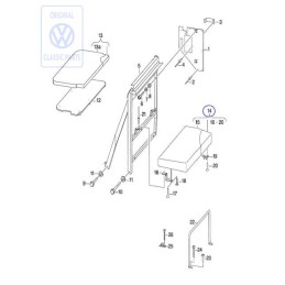 Genuine VW Bed Upholstery - 701070246C