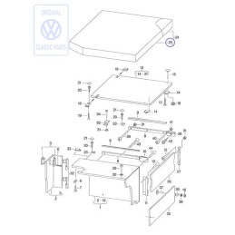 Genuine VW Padded Upholstery - 701070247B