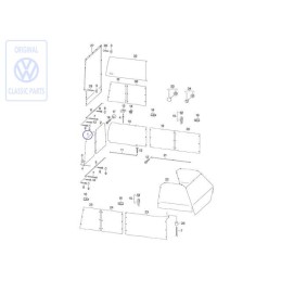 Genuine VW Curtain For Rear Window - 701070400L