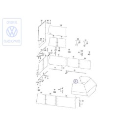 Genuine VW Curtain For Cab - 701070409A