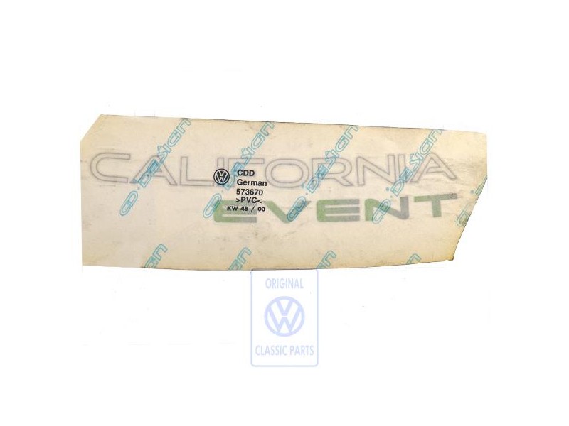 Genuine VW Film Lettering - 701070941AA