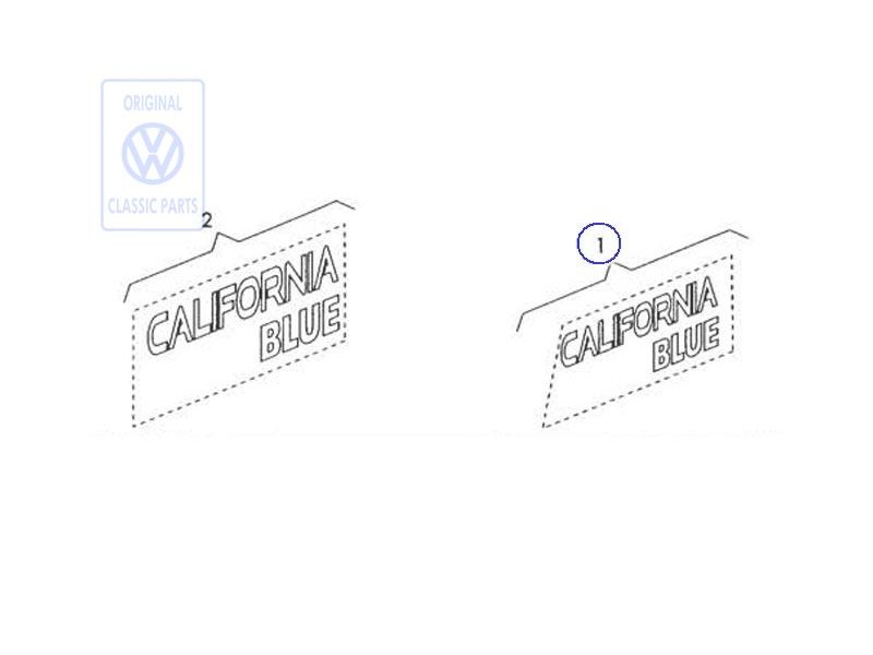 Genuine VW Film Lettering - 701070941M