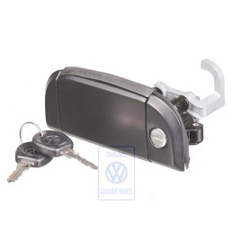 Genuine VW Door Handle, Outer, Black - 701837205