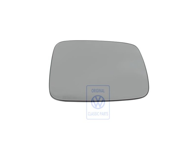 Genuine VW Mirror Glass (Flat) With Plate - 701857522J
