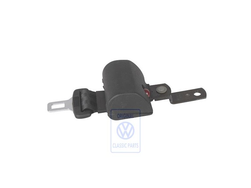Genuine VW Lap Belt With Belt Reel Satin Black - 701857809A 01C
