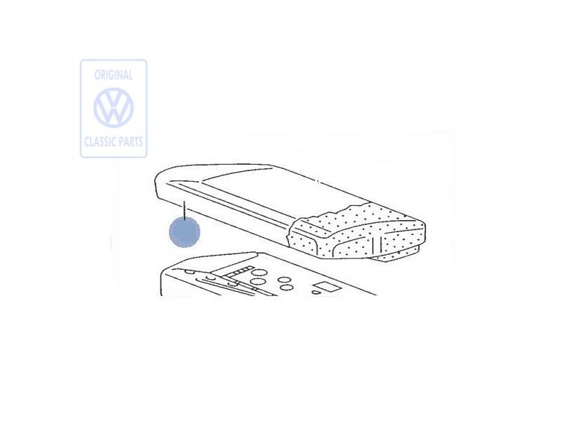 Genuine VW Seat Covering (Fabric) Flannel Grey - 701881406K EEM