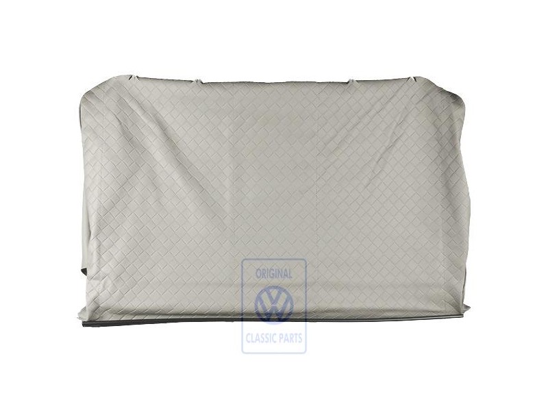 Genuine VW Backrest Cover (Leatherette) Flannel Grey - 703883455 EEK