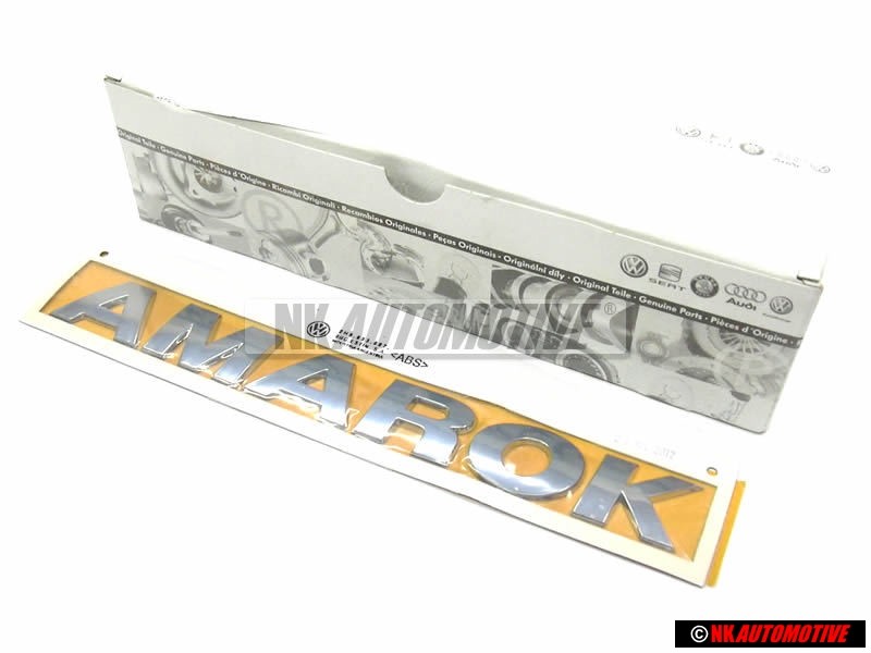 Genuine VW Amarok Rear Trunk Boot Badge Emblem Chrome - 2H5853687 739