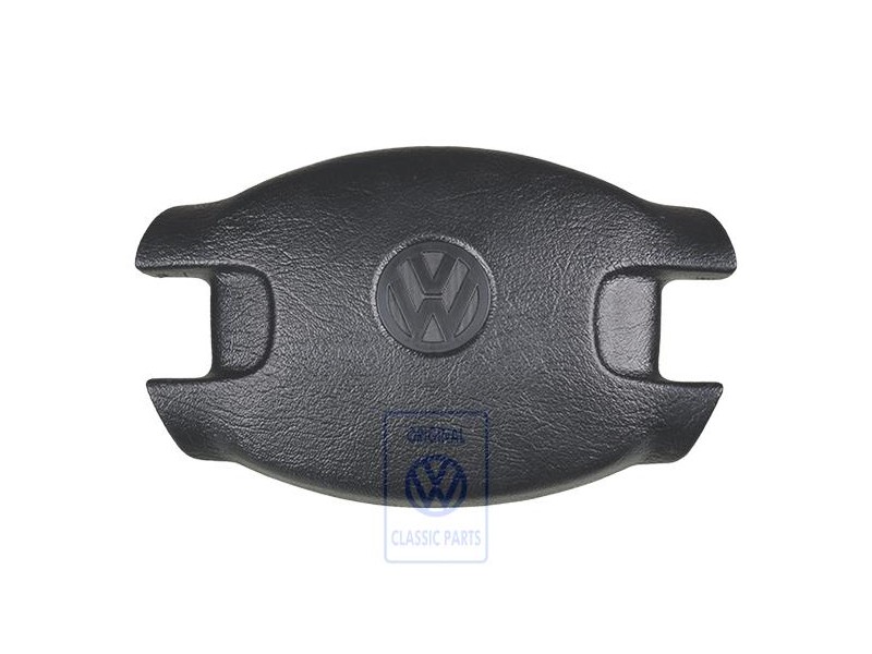 Genuine VW Horn Button Satin Black - 7D0419669A 01C