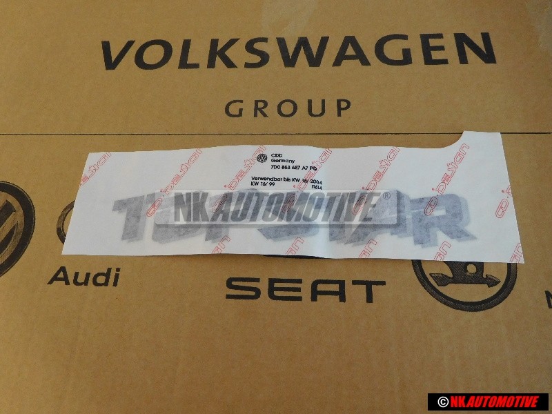 Genuine VW Film Lettering Silver - 7D0853687A 7PQ