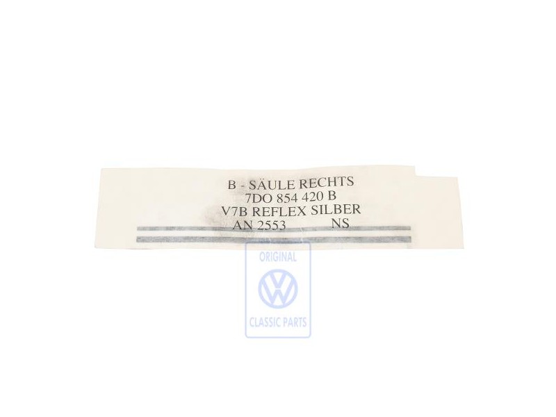 Genuine VW Decorative Film Reflex Silver - 7D0854420B V7B