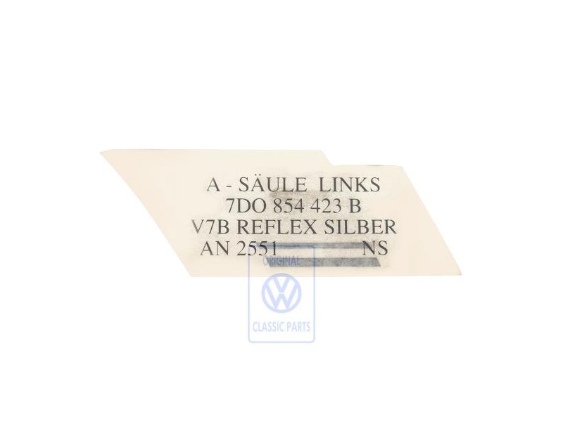 Genuine VW Decorative Film Reflex Silver - 7D0854423B V7B