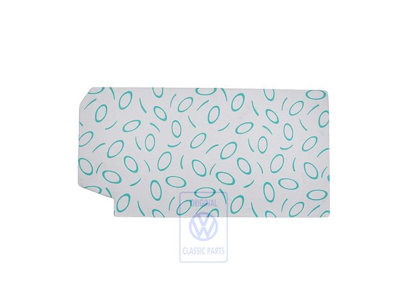 Genuine VW Padded Surface Flannel Grey/Green - 7D0864413F HQP