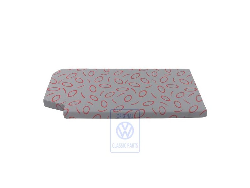 Genuine VW Padded Surface Flannel Grey/Red - 7D0864413F HQT